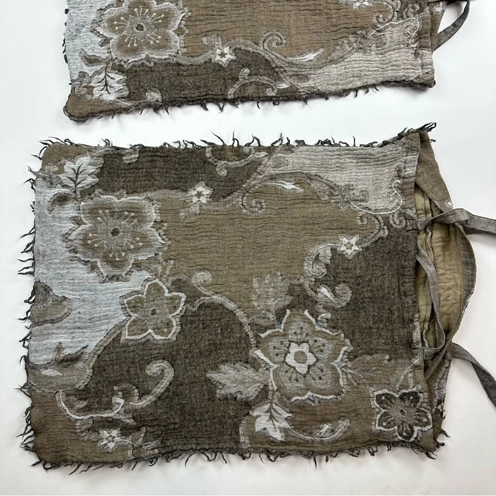 Soft Surroundings Artsy Floral Embroidered Unique Pillow Case Shams